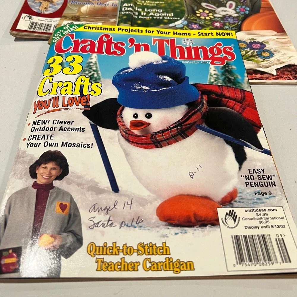 Crafts 'n Things Magazine Lot‎ of 10+ Mixed Christmas Halloween Crafts